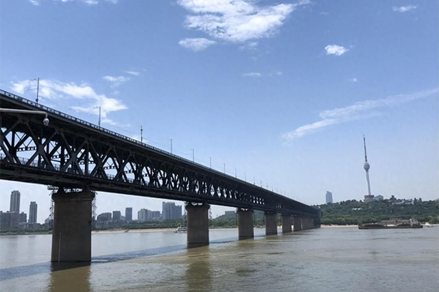 Ponte del fiume Wuhan Yangtze