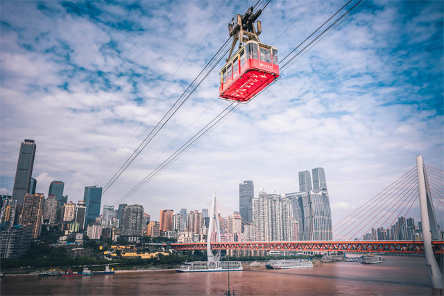 Yangtze River cableway